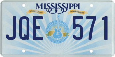 MS license plate JQE571