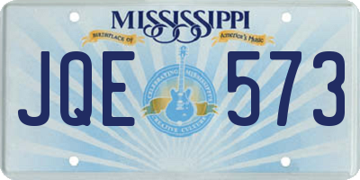 MS license plate JQE573