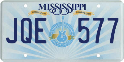 MS license plate JQE577