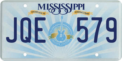 MS license plate JQE579