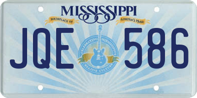 MS license plate JQE586
