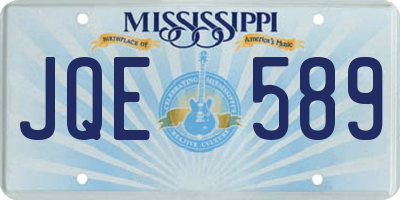 MS license plate JQE589