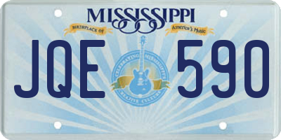 MS license plate JQE590
