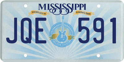 MS license plate JQE591