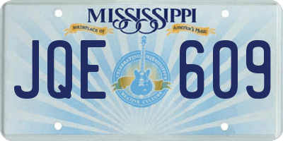 MS license plate JQE609