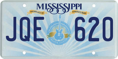 MS license plate JQE620