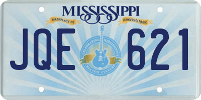 MS license plate JQE621