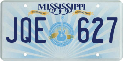 MS license plate JQE627