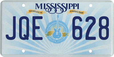 MS license plate JQE628