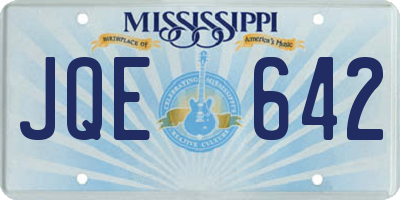 MS license plate JQE642