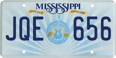 MS license plate JQE656