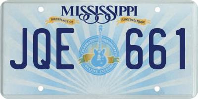 MS license plate JQE661