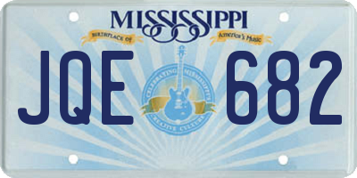 MS license plate JQE682