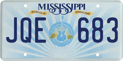 MS license plate JQE683