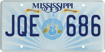 MS license plate JQE686