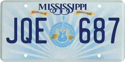 MS license plate JQE687