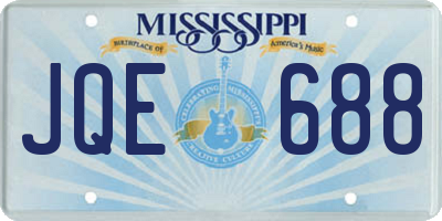 MS license plate JQE688