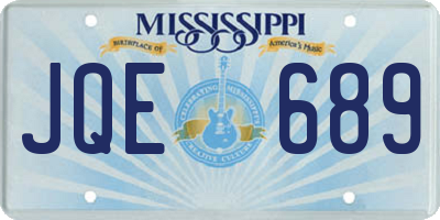 MS license plate JQE689