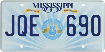 MS license plate JQE690
