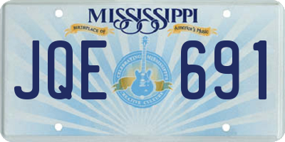 MS license plate JQE691