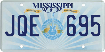 MS license plate JQE695