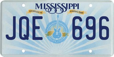 MS license plate JQE696