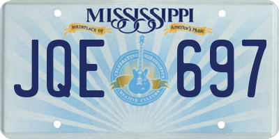 MS license plate JQE697