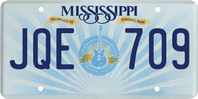 MS license plate JQE709