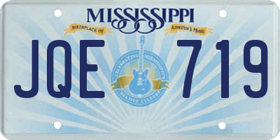 MS license plate JQE719