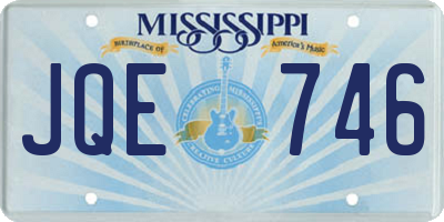 MS license plate JQE746