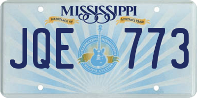 MS license plate JQE773