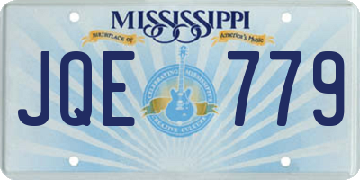 MS license plate JQE779