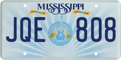 MS license plate JQE808