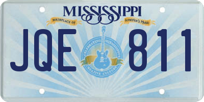MS license plate JQE811