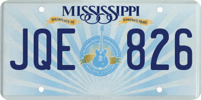 MS license plate JQE826