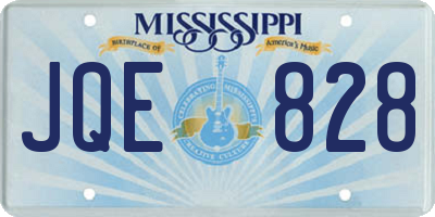 MS license plate JQE828