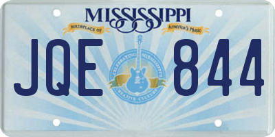 MS license plate JQE844