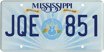 MS license plate JQE851