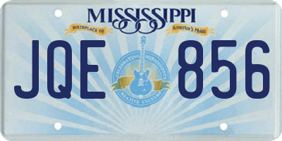MS license plate JQE856