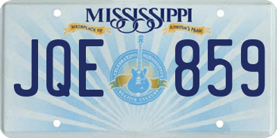 MS license plate JQE859