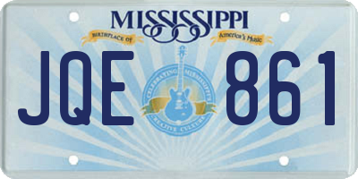 MS license plate JQE861