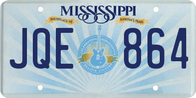 MS license plate JQE864