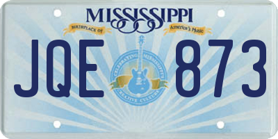 MS license plate JQE873