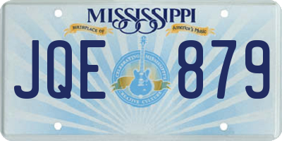 MS license plate JQE879