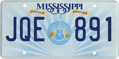 MS license plate JQE891