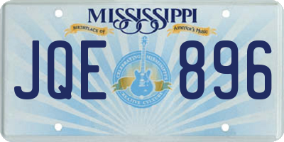 MS license plate JQE896