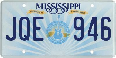MS license plate JQE946