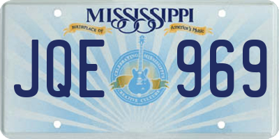 MS license plate JQE969