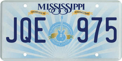 MS license plate JQE975