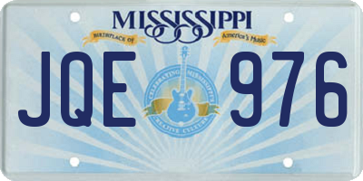 MS license plate JQE976